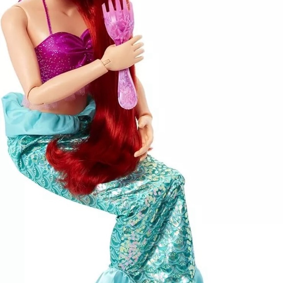 Disney Princess Ariel Doll My Size 32" Tall Playdate Little Mermaid Accessories - Picture 6 of 8